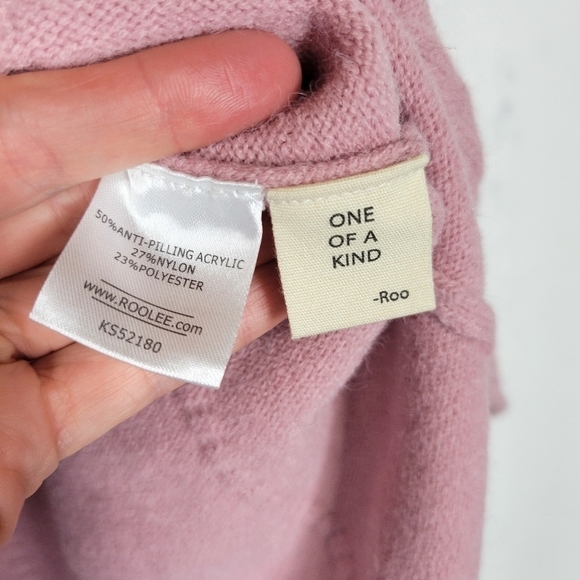 Roolee Pink Knit Belted Mini Skirt NWT - Picture 8 of 9